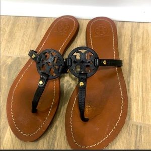 Tory Burch Mini Miller Sandals Black Size 7